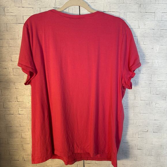 Chico’s women’s T-shirt sequin front pink dressed up casual feminine Normcore - Picture 2 of 8